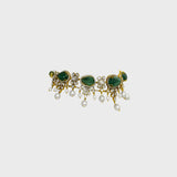 Experience the epitome of luxury with our exquisite fusion-style choker necklace and earring pair - (GDNE0491)
