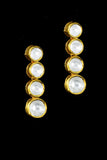 Stunning Round Uncut Diamond Necklace and Earring Pair - kmne3399