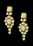 Big Uncut Diamond Necklace and Earring Pair - KMNE3292