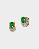 Elegant designer tops with emeralds and diamonds, radiating timeless beauty, refined sophistication, and subtle, graceful charm.(GDE0472)