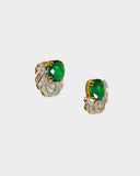 Elegant designer tops with emeralds and diamonds, radiating timeless beauty, refined sophistication, and subtle, graceful charm.(GDE0472)