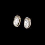 Halo Diamond Polki Tops Oversized Diamond Polki centres embraced by shimmering round diamonds, creating bold statement tops with refined brilliance and contemporary sophistication.(GDE0479)