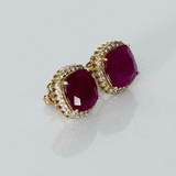 Radiant ruby and diamond tops crafted to add timeless elegance, vibrant luxury, and dazzling sparkle to every special occasion.(KCA-20)