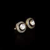Diamond Polki Statement Tops Bold Diamond Polki tops framed with brilliant round diamonds, crafted to make every look effortlessly refined and distinctive.(KME2545)