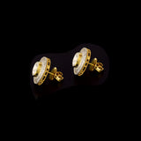 Diamond Polki & Baguette Diamond Tops Striking tops featuring a luminous Diamond Polki centre, encircled by brilliant round and baguette diamonds for a bold, contemporary statement.(KME2547)