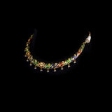 Heritage Meenakari Hasli Set Celebrate timeless craftsmanship with this multicolour enamelled hasli necklace and  earrings with diamond polki and delicate pearl accents—an exquisite expression of traditional royal elegance.(KMNE3356)