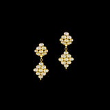 Timeless and radiant, this necklace and earring pair showcases the brilliance of all uncut diamonds. A perfect statement of elegance and tradition, ideal for weddings, celebrations, and heirloom collections.(KMNE3577)