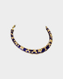 A traditional double-sided jadai halsi necklace crafted with diamond polki, showcasing intricate detailing and heritage artistry. A timeless statement reflecting royal elegance and classic Indian craftsmanship. (KMNE3685)