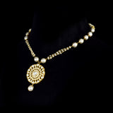 Radiate timeless elegance with these exquisite Diamond Polki tops, beautifully accented with lustrous pearl drops—perfect for adding royal charm to every occasion.(KMPE1368)