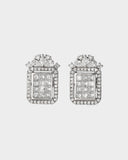 A beautifully crafted tops pair featuring round and princess-cut diamonds, showcasing exquisite sparkle, graceful design, and timeless elegance. (PGDE0400)