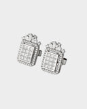 A beautifully crafted tops pair featuring round and princess-cut diamonds, showcasing exquisite sparkle, graceful design, and timeless elegance. (PGDE0400)