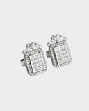 A beautifully crafted tops pair featuring round and princess-cut diamonds, showcasing exquisite sparkle, graceful design, and timeless elegance. (PGDE0400)