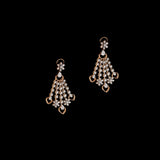 Diamond Fringe Necklace Set A graceful necklace set featuring cascading round diamonds in an elegant fringe design, paired with matching statement earrings for timeless brilliance and refined sophistication.(PGDNE0138)