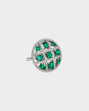 A beautiful emerald and diamond ring radiating simple elegance, vibrant colour, and timeless charm for everyday or special occasions. (PGDR0466)