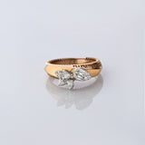 Delicate and stylish, this diamond ring showcases beautiful cuts that sparkle from every angle.(PGDR0500)