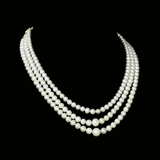 Lustrous three-line pearls crafted for timeless beauty and effortless elegance.(STRG402)