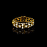 Bold fusion-style broad kada featuring uncut diamond Polki and sparkling round diamonds—perfectly blending traditional craftsmanship with contemporary elegance for a statement-making accessory.(WDN1179)