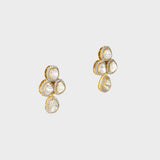 Beautifully crafted with Diamond Polki and dazzling diamonds, these earrings offer effortless glamour and modern elegance.(wdn1269)