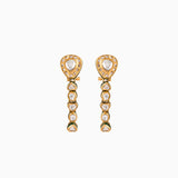 Necklace 2 Line with Unshape Polki Diamond-KMNE2828
