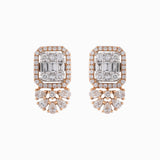 Earring Pair with Mix Shape Diamonds-PGDE0138