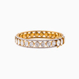 Polki & Diamond Fusion Kada with Polki and Round Cut Diamond-WDN990