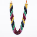 Seven line multi precious beads necklace  STRG260