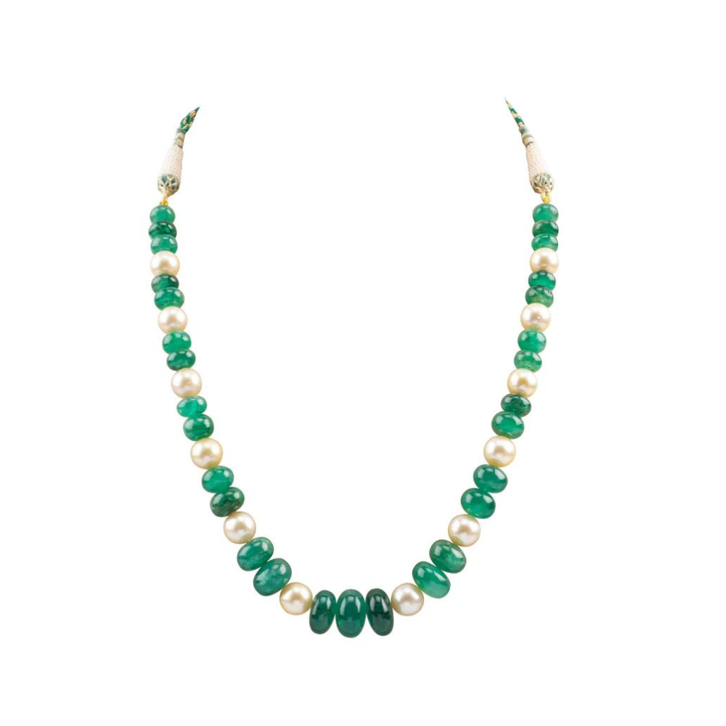 String of beads necklace discount