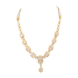 Necklace and earring pair with Diamond polki  Design number KMNE3020